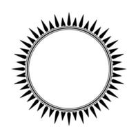 Geometric Tribal Circle Frame, Minimalist - Modern vector