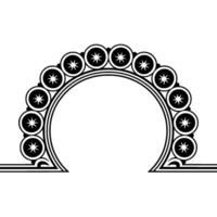 Celestial Arch Minimalist Starburst Gateway vector