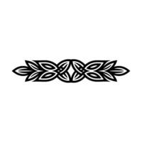 Intricate Celtic Leaf Border, Elegant Element vector