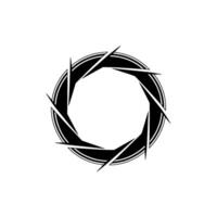 Dynamic Vortex, Minimalist Circle, Sharp Lines vector