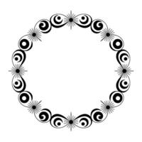 Elegant Circular Ornament, Vintage , Decorative Border, Intricate vector