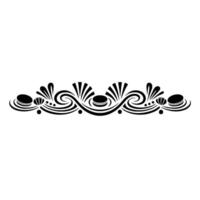 Elegant Swirl Border, Vintage Decorative Element - Flourish vector