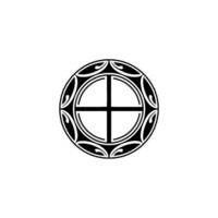 Intricate Celtic Circle Emblem, Vintage vector