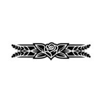 Elegant Floral Border, Vintage Element, alternate version 72 vector