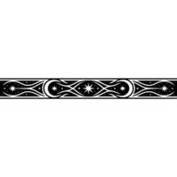 Intricate Starburst Border, Vintage Decorative Element, Ornament vector