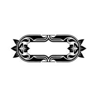 Elegant Art Nouveau Frame, Decorative Border vector