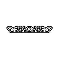 Elegant Floral Border, Vintage Element, alternate version 74 vector