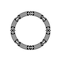 Intricate Celtic Circle Frame, Vintage, Border vector