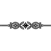 Elegant Linear Border, Decorative Element, Vintage Style vector