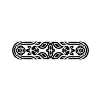 Elegant Floral Border, Vintage Element, alternate version 75 vector