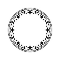 Ornate Celestial Circle, Vintage Element, Ornament vector