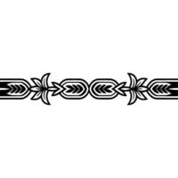 Stylized Tribal Border, Geometric Pattern vector