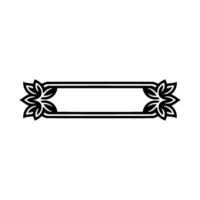 Elegant Botanical Frame, Vintage Element - Minimalist vector