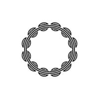 Intricate Wreath Border, Minimalist , Elegant Frame vector