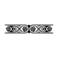 Intricate Celtic Rose Border, Vintage Element - Pattern vector