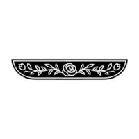 Elegant Floral Border, Vintage , Decorative Element, alternate version 386 vector
