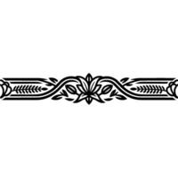 Elegant Floral Border, Vintage Element, alternate version 82 vector