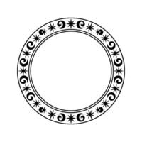 Mystical Portal Circle, Ancient Symbolism vector