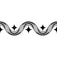 Abstract Wave Border, Geometric , Minimalist Style vector