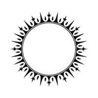 Celestial Crown Border, Stylized Star Motif vector