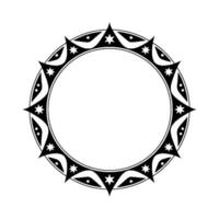 Celestial Border Stylized Star Frame for vector