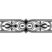 Elegant Art Nouveau Border, Decorative Element, Ornament vector