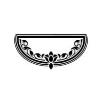 Elegant Floral Ornament, Vintage Element, Flourish vector