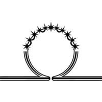 Geometric Barrier, Minimalist Threat, Abstract Protection vector