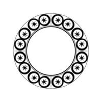 Stylized Celestial Circle, Minimalist, Stars vector