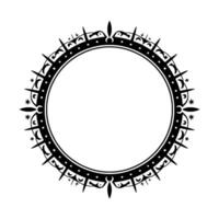 Celestial Border Stylized Black Frame with Starry Accents vector