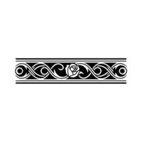 Intricate Celtic Border, Elegant Ornamentation, Vintage - Swirl vector