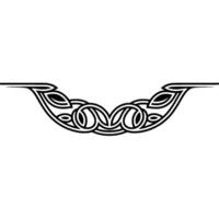 Intricate Celtic Knot Border, Minimalist, Ornamental vector