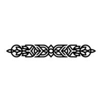 Intricate Celtic Border, Elegant Decorative Element, Geometric vector