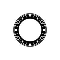 Ornate Celestial Circle, Vintage Element - Ornament vector