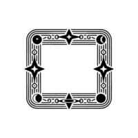 Art Deco Celestial Frame Geometric Ornamentation vector