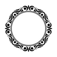 Intricate Tribal Frame, Minimalist, Pattern vector
