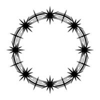 Starry Border, Minimalist , Celestial Frame vector