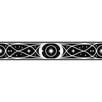 Intricate Starburst Border, Medieval vector