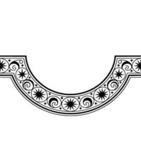 Elegant Ornate Arch Border, Vintage Element vector