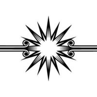 Geometric Starburst, Minimalist , Symbolic Motif vector