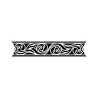 Intricate Swirl Border, Elegant Decorative Element vector