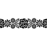 Intricate Floral Border, Vintage Style, Decorative Element, Embellishment vector