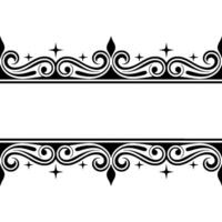 Elegant Decorative Border, Blank Space, Vintage vector