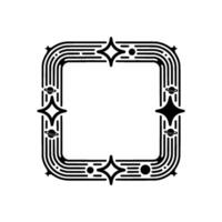 Cosmic Frame Retro Space Element vector