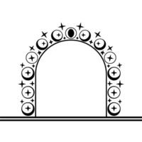 Celestial Archway Mystical Portal vector