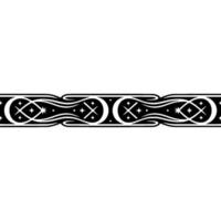 Art Nouveau Border, Stylized Stars, Decorative Element vector