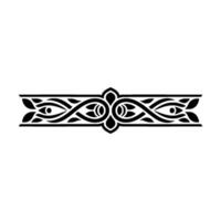 Intricate Celtic Border, Vintage Ornamentation, Symmetrical vector