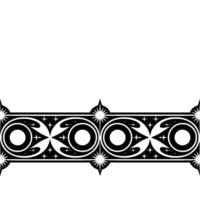 Geometric Deco Border, Stylized Starburst Ornament vector