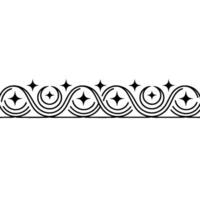 Elegant Swirl Border, Sparkling Ornamentation vector
