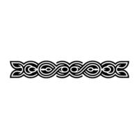 Intricate Celtic Knot Border, Elegant - Linear vector